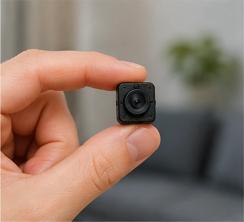 Mini camaras espia Full HD en diseño tecnológico para guía de compra