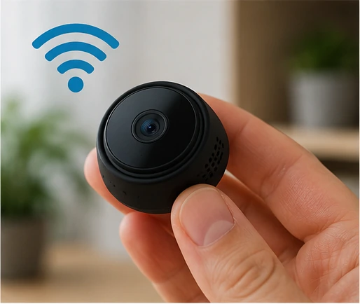 Mini camaras inalambricas Full HD en diseño tecnológico para guía de compra