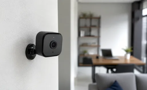 Camara espia para casa Full HD en diseño tecnológico para guía de compra