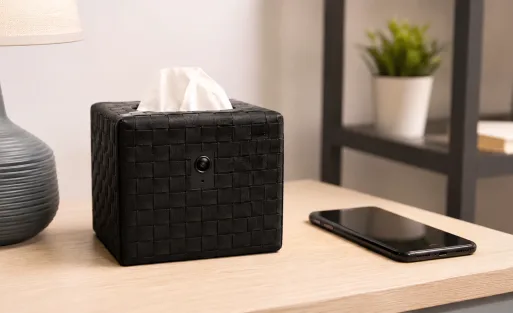 Camara oculta wifi Full HD en diseño tecnológico para guía de compra
